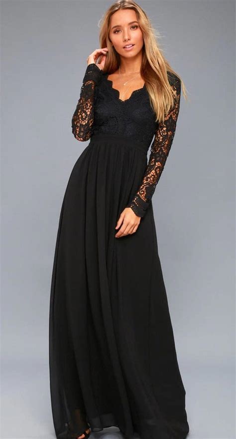 lulus black dress|cute long sleeve black dresses.